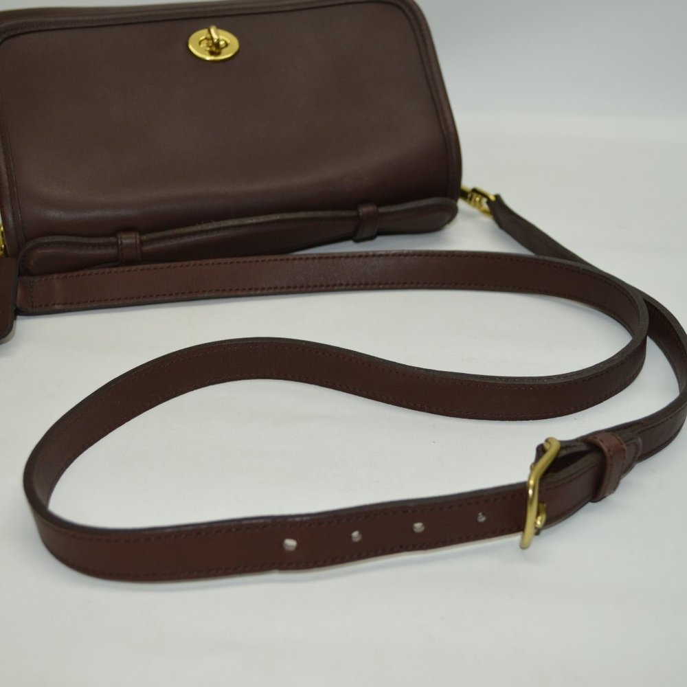 SOLD🚫Coach Vintage USA Made Leather Court Bag - Picture 12 of 15